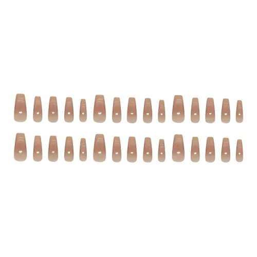 XUNQIANSE Moonlight Icy Clear Soft Cat Eye Blush Фальшивая ногтей Патч False Nail Овальный Розовый Градиентный Стиль Instagram 30 Шт