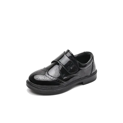 Warrior Slip-resistant Abrasion-resistant Low Top Детская кожаная обувь Черный Детский