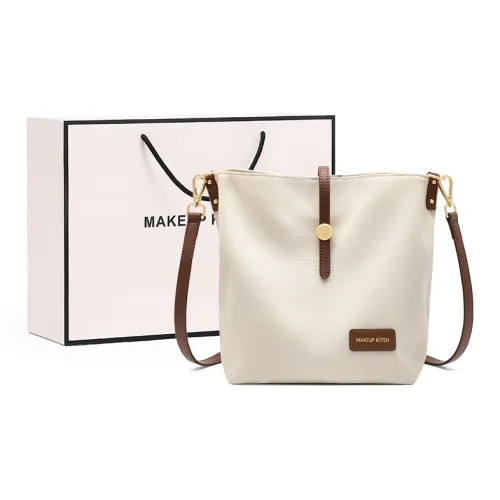 MAKEUP KITTEN Сумка через плечо из ткани + синтетической кожи стандартная женская цвет экрю