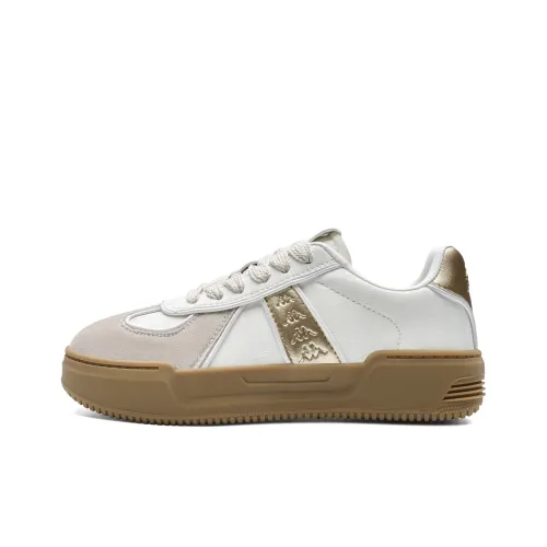 Кроссовки для скейтбординга KAPPA Low Top Classic Белый/Золотой Женские