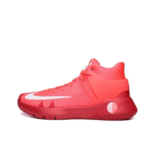 Nike KD Trey 5 IV Устойчивый к истиранию MID Топ Винтажные баскетбольные кроссовки Мужские Красные