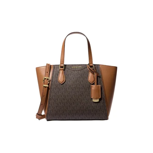 MICHAEL KORS TARYN Сумка через плечо из искусственной кожи маленькая сумка для женщин темно-коричневый и желудочно-коричневый