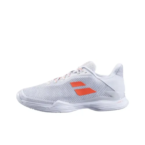 Babolat JET TERE Дышащий и Легкий Низкий Топ Теннисные Кроссовки Женские Белые Коралловый