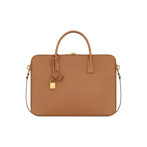 SAINT LAURENT SAC DE JOUR Кожа Одно плечо Сумка Большая Женская Кирпичный