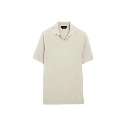 Massimo Dutti Бежевая Мужская Поло