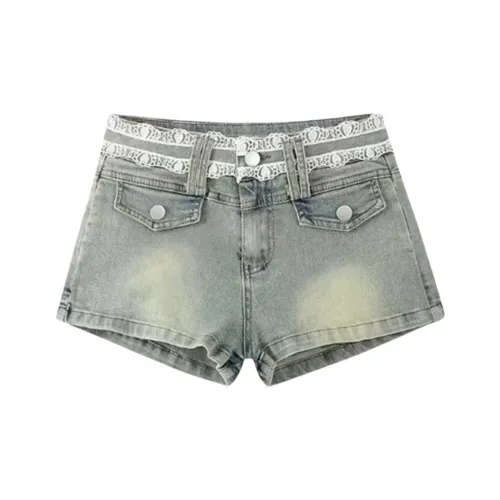 DANCANG Синие Женские Джинсовые Шорты