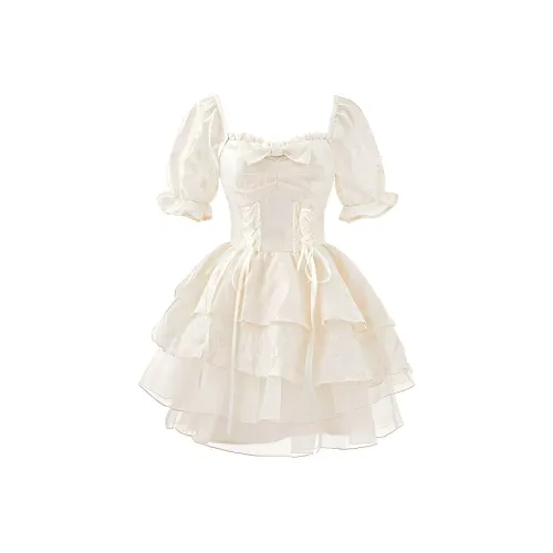 COVT Короткий рукав Платье Женское