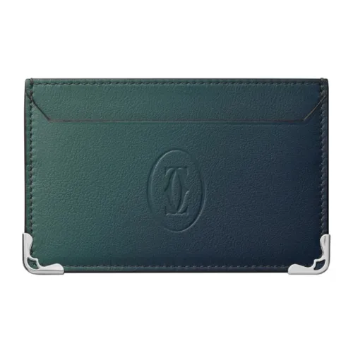 Cartier Коровья кожа Картхолдер Женские Градиентный синий