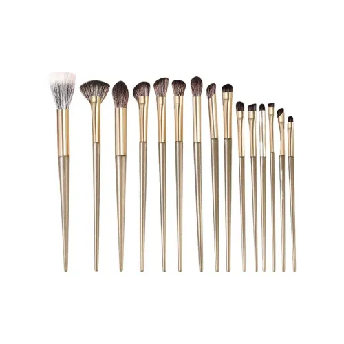 JIXUAN Набор кистей для макияжа 15 шт. кисть для теней кисть для хайлайтера полный комплект для новичков супермягкие не создают катышков