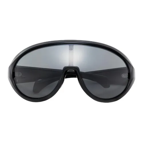 Moncler Пластик Нерегулярная форма Солнцезащитные очки Унисекс Черный