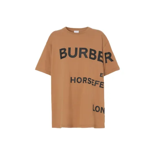 Burberry Рукав с оборванным плечом T-рубашка Женская CAMEL