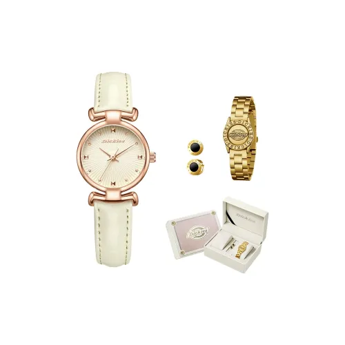 Dickies Наручные часы Кварцевый механизм Бежевый циферблат Женские часы