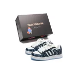 Белый темно-синий