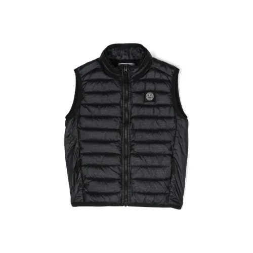 STONE ISLAND Черные Детские Жилеты