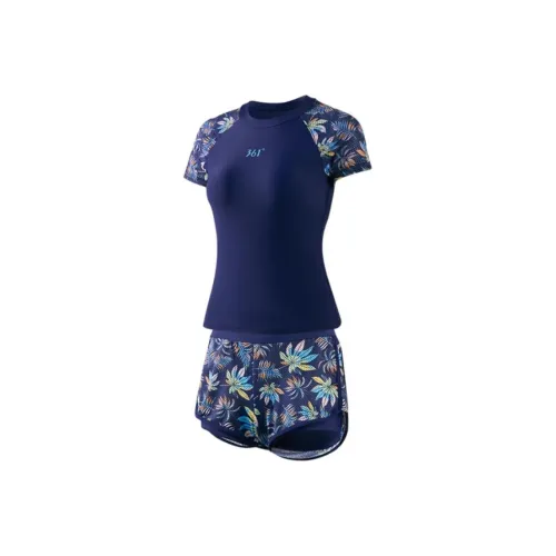 361° Split Купальник Женские Темно-синий и Фотиния Серый