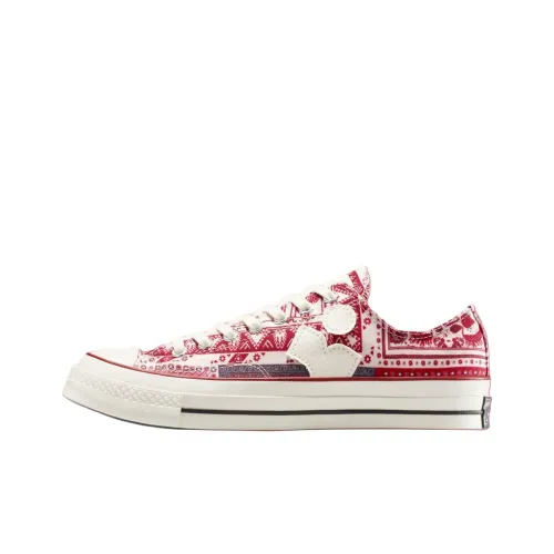 ISABEL MARANT x Converse Chuck 70 Устойчивые к истиранию Низкие Кеды Унисекс Бежевый Красный