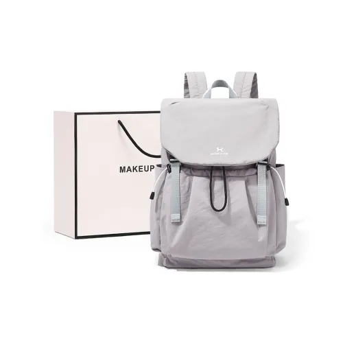 MAKEUP KITTEN Нейлоновая ткань Ноутбук Сумка Рюкзак Women's Silver Серый