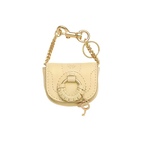 See By Chloe Hana Рельефная кожа Козья Ключница Key Pouch Женская Желтая