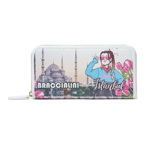 Braccialini Коровья кожа Держатель для карт кошелек Маленький Женский Многоцветный