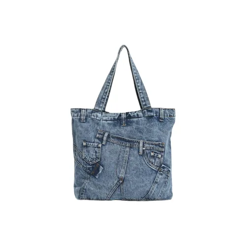 NOMK ПУ (полиуретан) Сумка Сумка через плечо Женская Синяя Серая