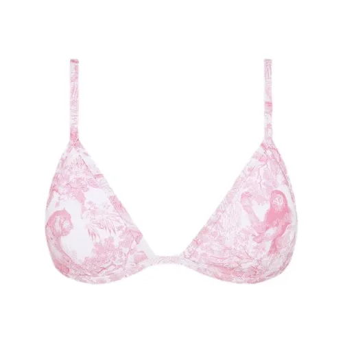 DIOR DIORIVIERA Бикини Топ Бикини Женские Вишневый цветок Розовый