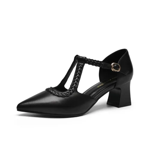 ZHR Грубый каблук Высокие каблуки Женские