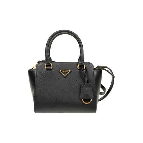PRADA Кожа Тоут Сумка Сумка для покупок Сумка через плечо Сумка Женская Черная