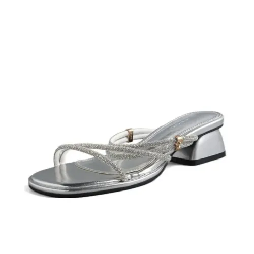 Aimilian Слипоны Женские Серебряные