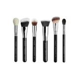 Лицо, базовый, контуринг, макияж, кисть, набор из шести штук