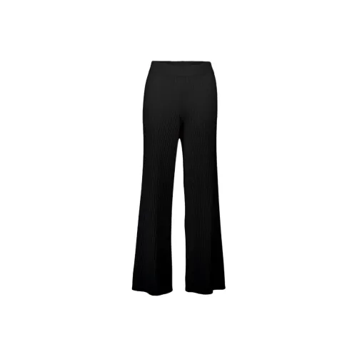 ALLUDE Черные Женские Вязаные Спортивные Брюки
