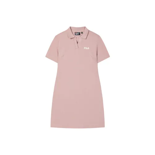 FILA Лайфстайл Agar Розовый PK Женские Короткие Платья с Рукавами