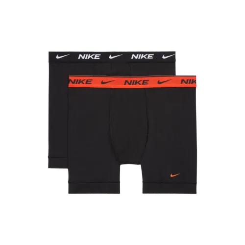 Nike 2 пачки черный/Команда оранжевый/черный мужские боксер-шорты
