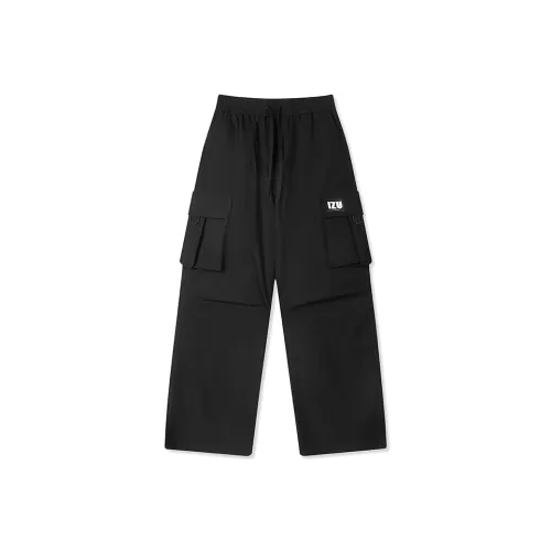 Izzue Urban Commute Large Pocket Loose Fit Straight Fit Versatile Casual Pants Unisex Izzue Городской Коммутирование Большой Карман Свободный крой Прямой крой Универсальный Повседневные Брюки Унисекс