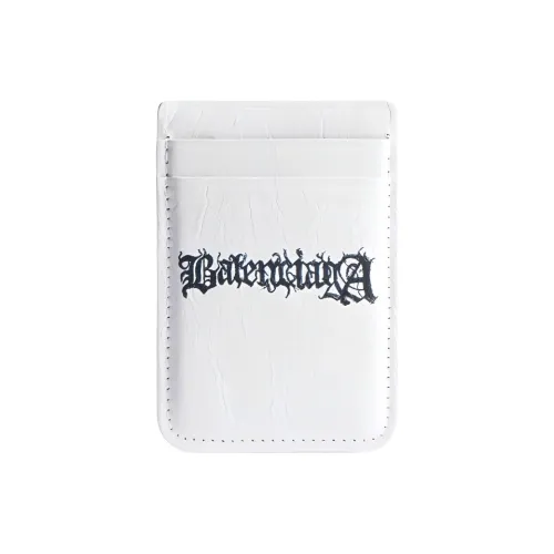Balenciaga Men's White Lambskin Card Holder