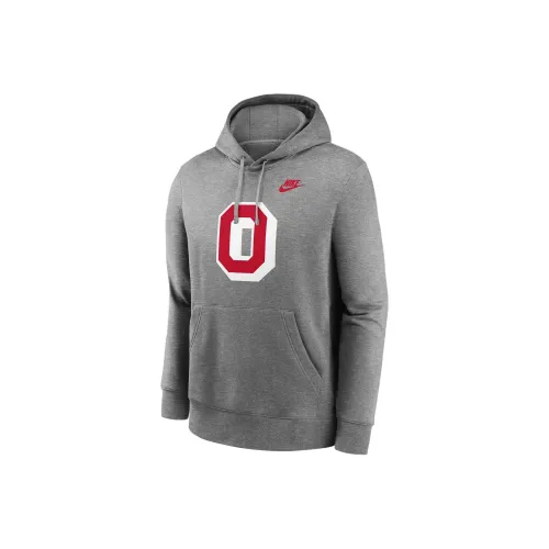 nike ClubPrimary FW24 Buckeyes Legacy COLLEGE Толстовка Мужской Серый
