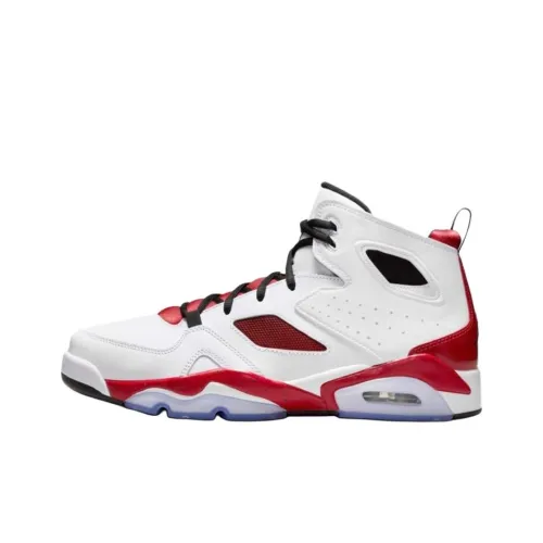 Jordan Flight Club 91 Устойчивый к истиранию противоскользящий низкий топ баскетбольные кроссовки Мужской Белый