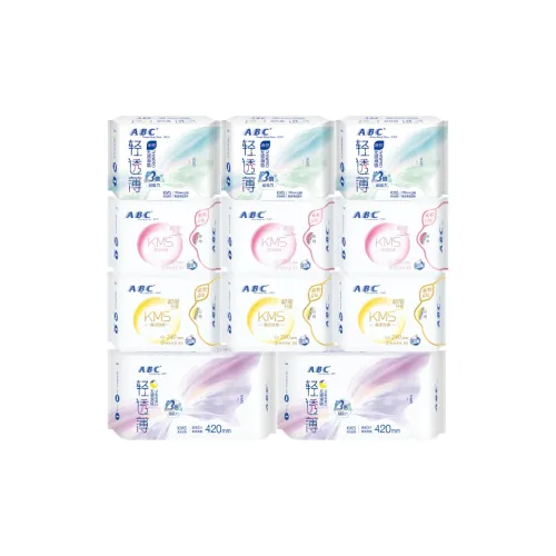 ABC Ультра впитывающий тонкий гигиенический салфетки с включением KMS менструального прокладки комбинированный набор прохладный и освежающий 11 упаковок
