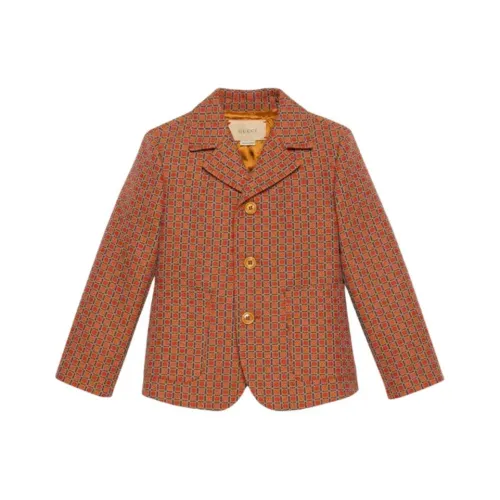 GUCCI Куртки и пальто коричневые для детей 3-7 лет