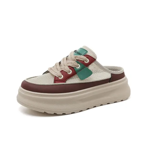 JINDUN Домашние тапочки Женские Бежево-коричневый