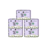 Естественный 100% хлопок Удлиненные Ночные Гигиенические прокладки *5 упаковок