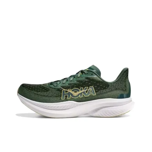 HOKA ONE ONE MACH 6 Устойчивый к истиранию Низкий Топ Повседневная обувь Унисекс Зеленый