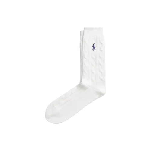 Polo Ralph Lauren Носки Crew Женские 1 Пачка Белые