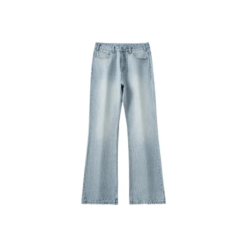 MEXISHION Джинсы унисекс ледниково-голубого цвета