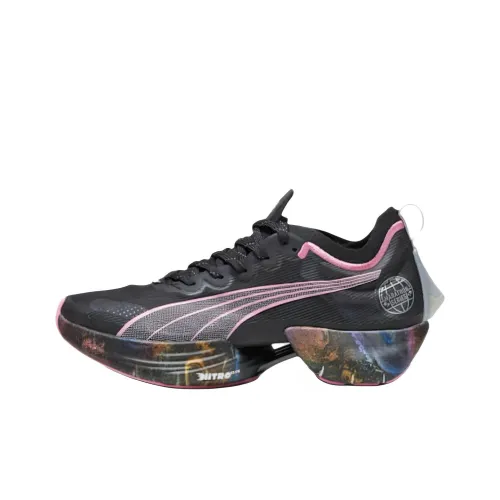 PUMA Fast R Nitro Elite Low Топ Беговые кроссовки Женские Черный