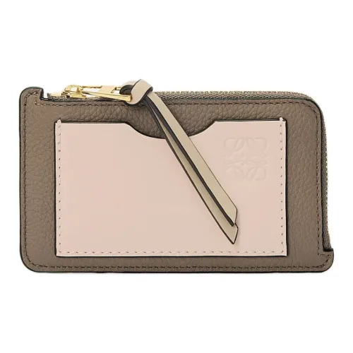 LOEWE Коровья кожа Держатель для карт Женский Тауповый с Тальком