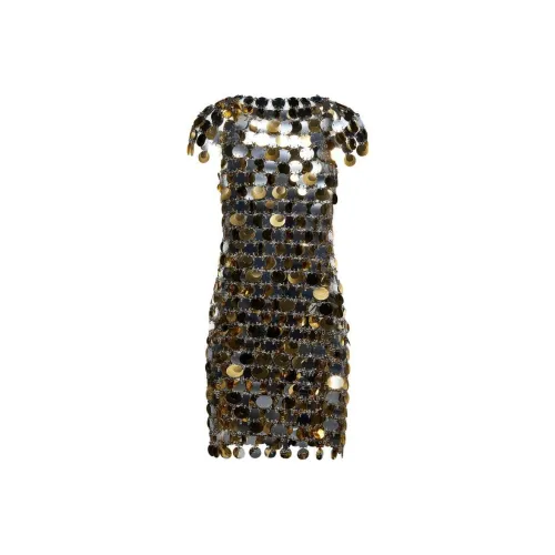 Paco Rabanne SS23 Платье Женское Золотое