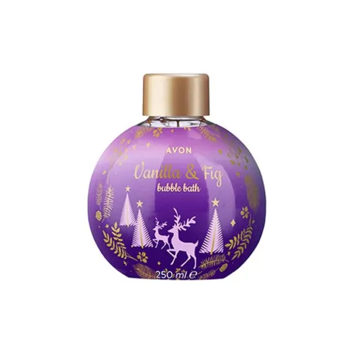 AVON Ванильный и Инжирный Праздничный Гель для ванны и душа с пузырьками очищающий и увлажняющий 250 мл
