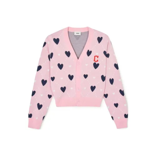 MLB SS24 Cleveland Guardians Трикотаж Женский Розовый