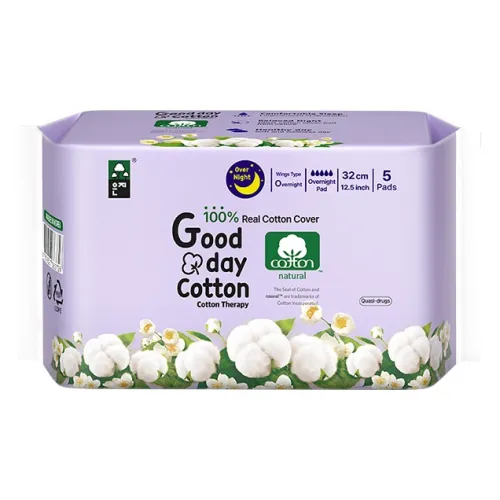 ENZHI Натуральный 100% хлопок Удлиненные Ночные Гигиенические прокладки