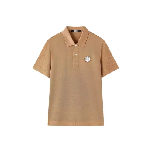 Поло KARL LAGERFELD Мужское Хаки